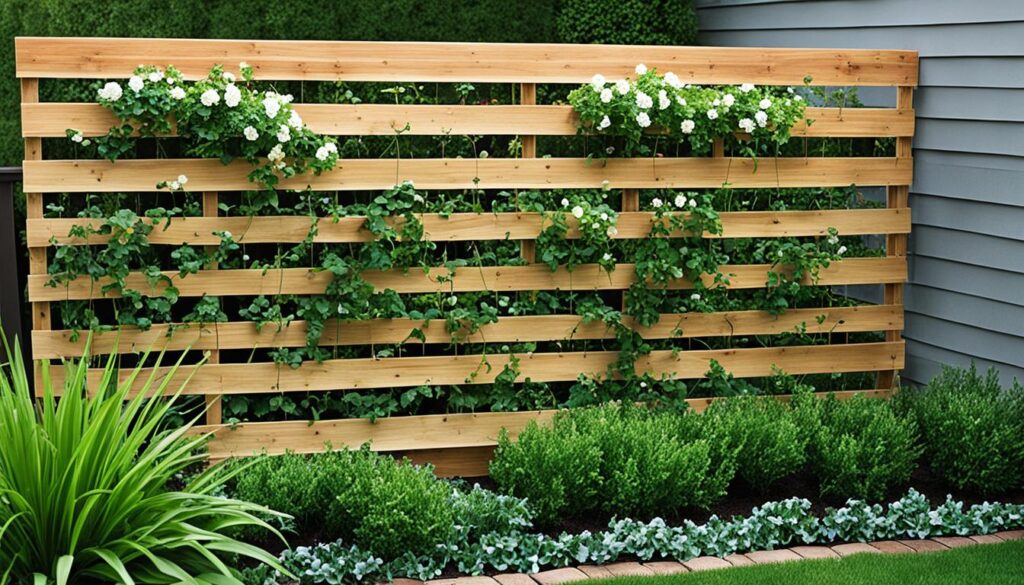 Wood Slat Trellis